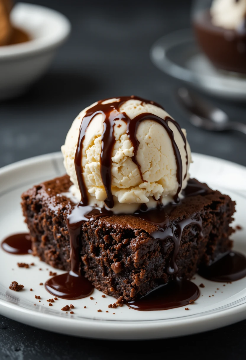 Brownie With Ice Cream